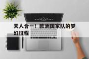 开云体育-天人合一！欧洲国家队的梦幻征程的简单介绍